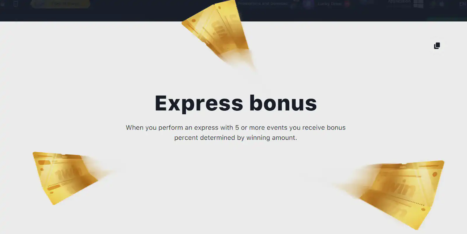 Express Bonus for Sports Betting