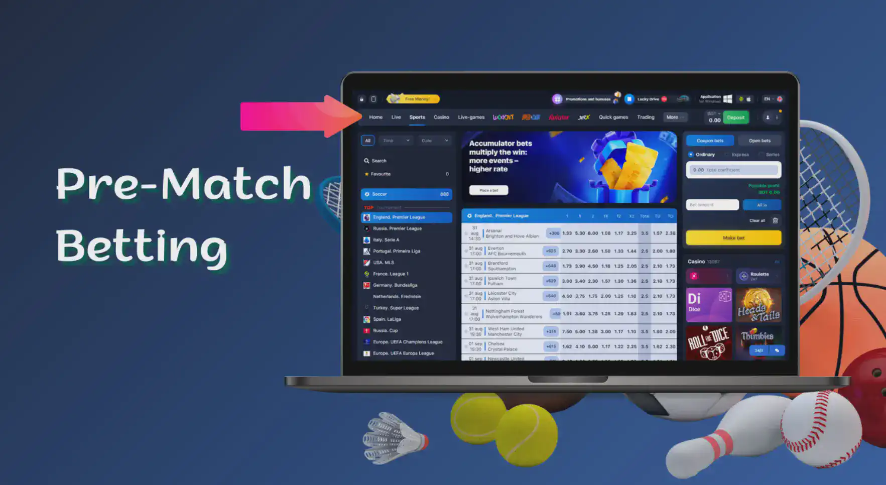 1win prematch betting in Bangladesh
